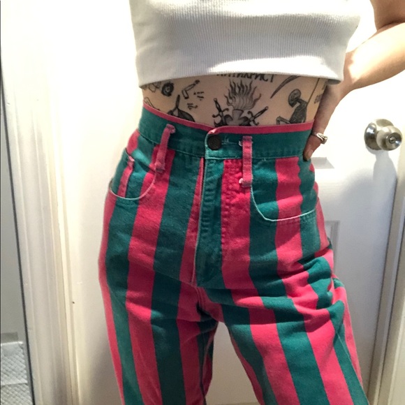 Vintage C’est Toi stripe pants - Picture 2 of 4